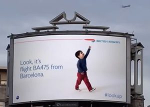 british airways lookup billboard